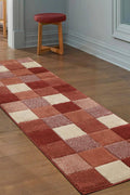 Newport Blocks Red Rug – Geometric Style