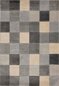Newport Blocks Grey Rug – Geometric Style