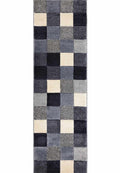 Newport Blocks Blue Rug – Geometric Style