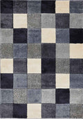 Newport Blocks Blue Rug – Geometric Style