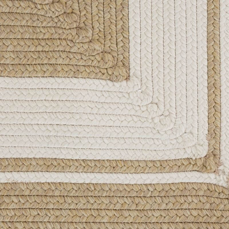 The Rugs Indoor Outdoor Trenzado Rug – Bordered Plain Design