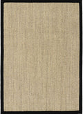 Sisal & Wool Black Rug – Flat-Weave