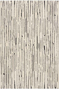 Natural Woodgrain Look Rug - Cream & Dark Grey