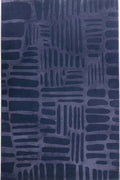 Pathway Blue Abstract Rug