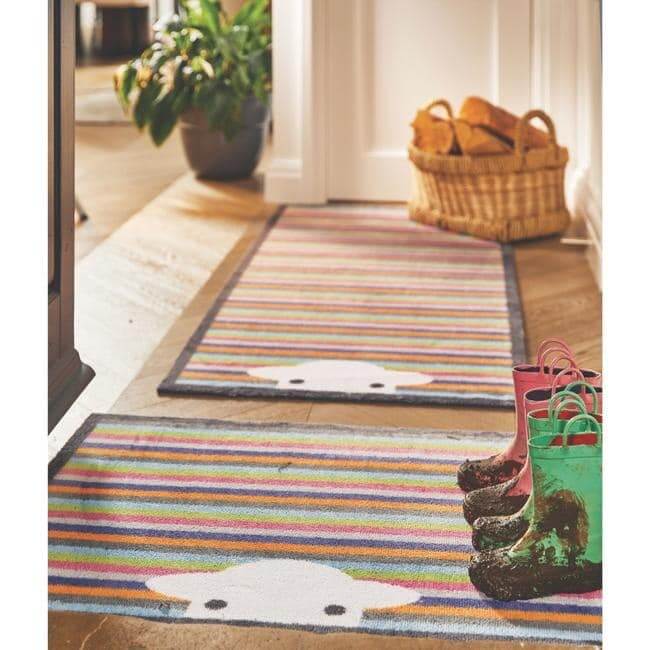 The Rugs Eco-Friendly Washable Striped Multicolour Mat | Trap 95% Dirt