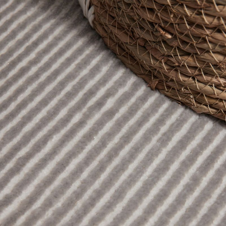 Perles Shortpile Rug Dolomite – Modern Striped