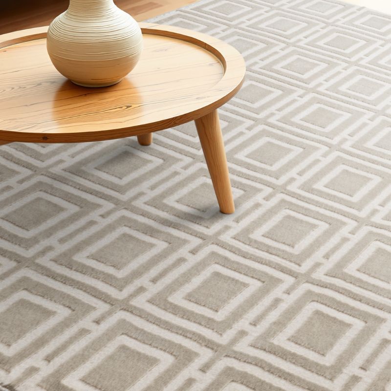 Perles Shortpile Howlite Rug – Modern Geometric