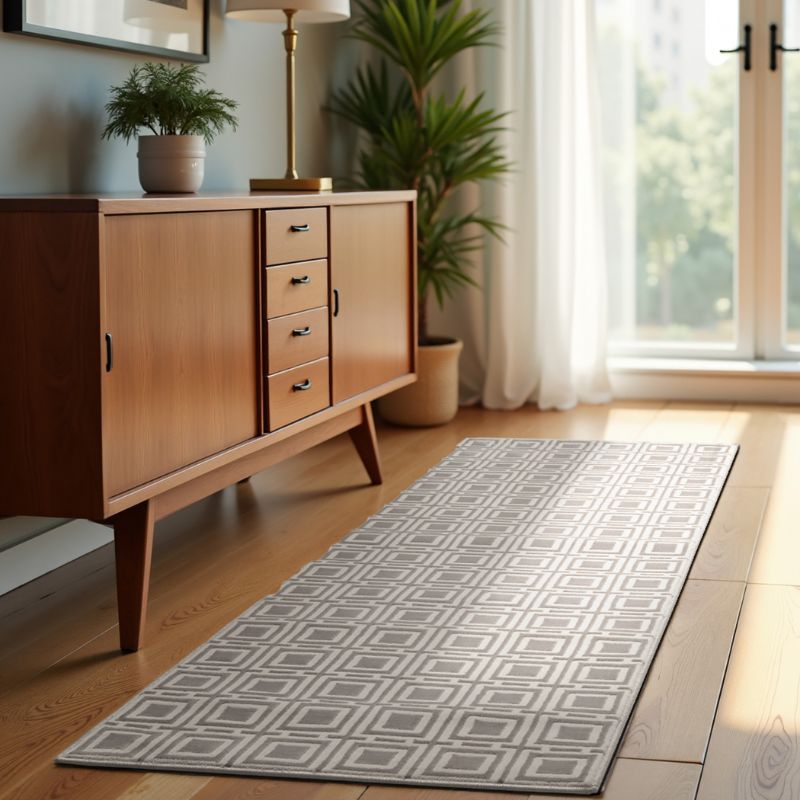 Perles Shortpile Howlite Rug – Modern Geometric