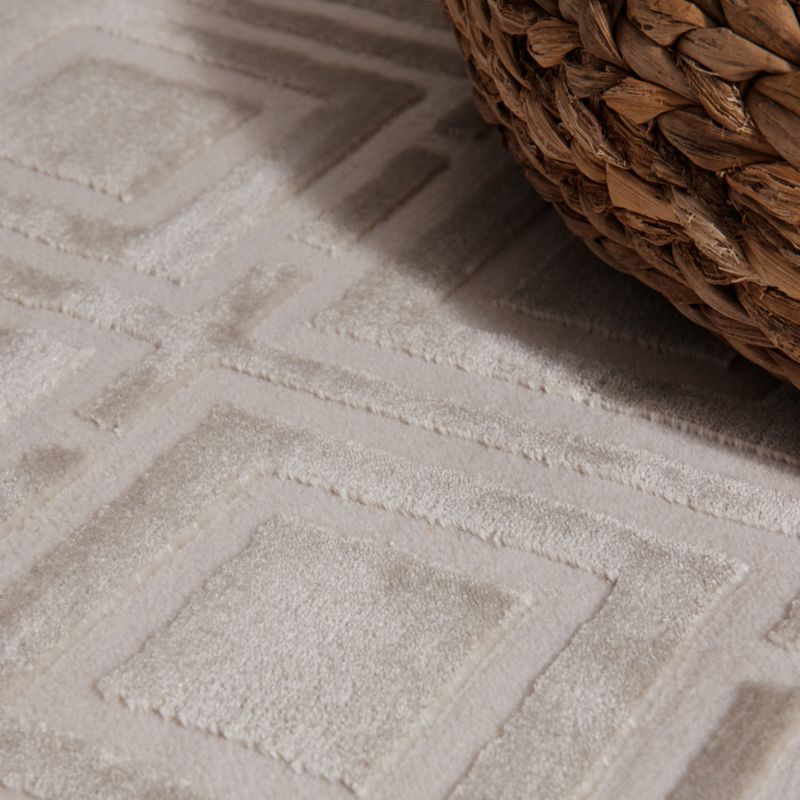 Perles Shortpile Howlite Rug – Modern Geometric
