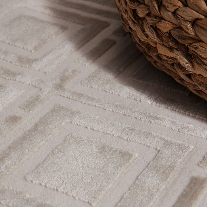 Perles Shortpile Howlite Rug – Modern Geometric