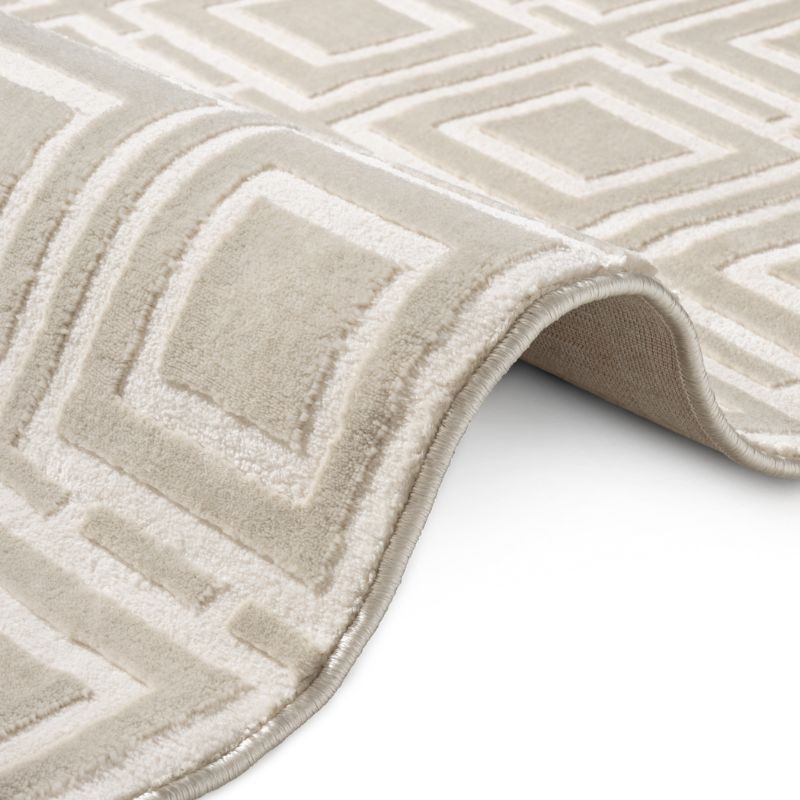 Perles Shortpile Howlite Rug – Modern Geometric