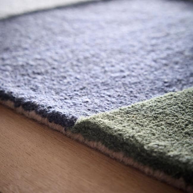 The Rugs Retro Deco Geometric Wool Rug - Statement Piece