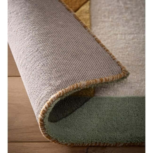 The Rugs Retro Deco Geometric Wool Rug - Statement Piece