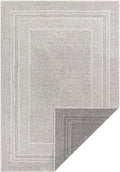 Reversible Indoor Outdoor Flatweave Grey Rug