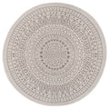Porto Round Reversible Beige Rug Indoor-Outdoor