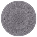 Porto Round Reversible Dark Grey Rug Indoor-Outdoor
