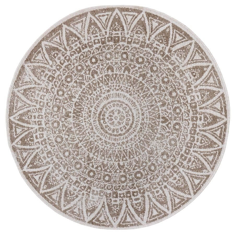 The Rugs Outdoor-Indoor Reversible Round Rug: Versatility