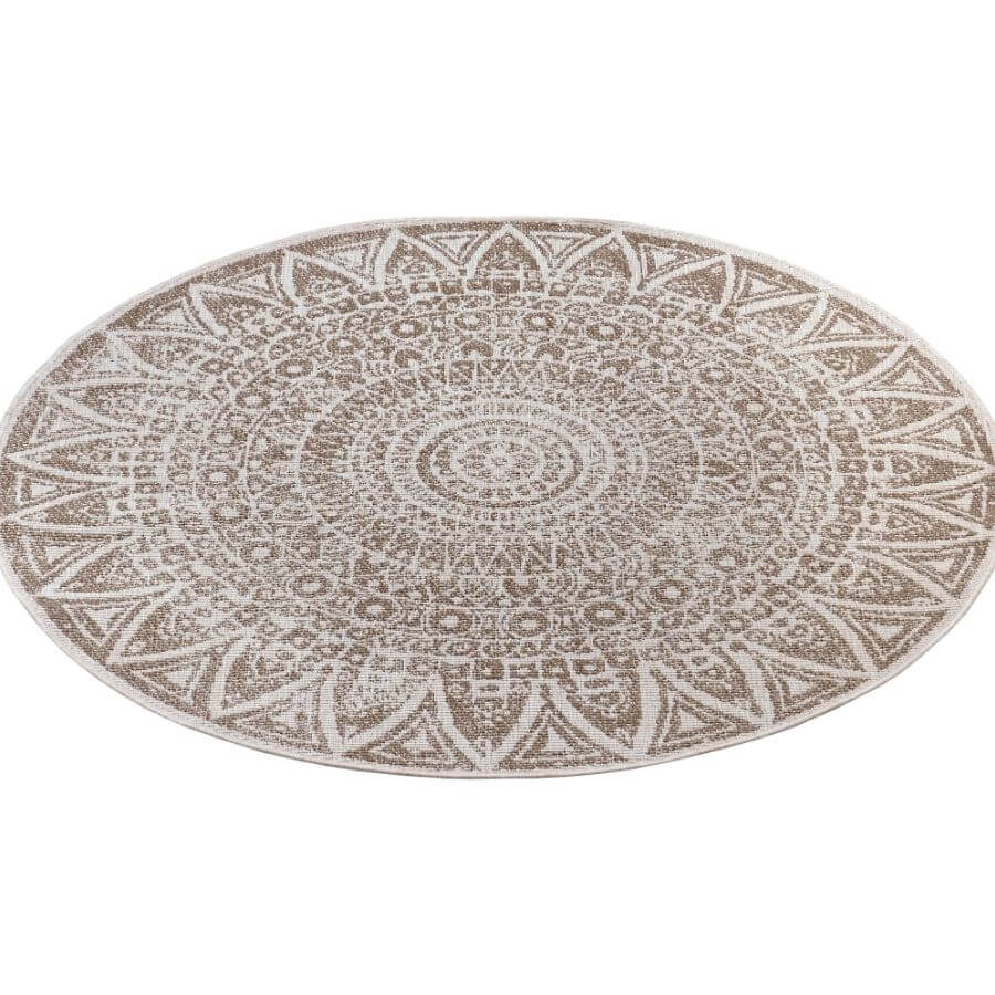 The Rugs Outdoor-Indoor Reversible Round Rug: Versatility