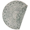 Indoor - Outdoor Round Lilja Vintage Green Rug
