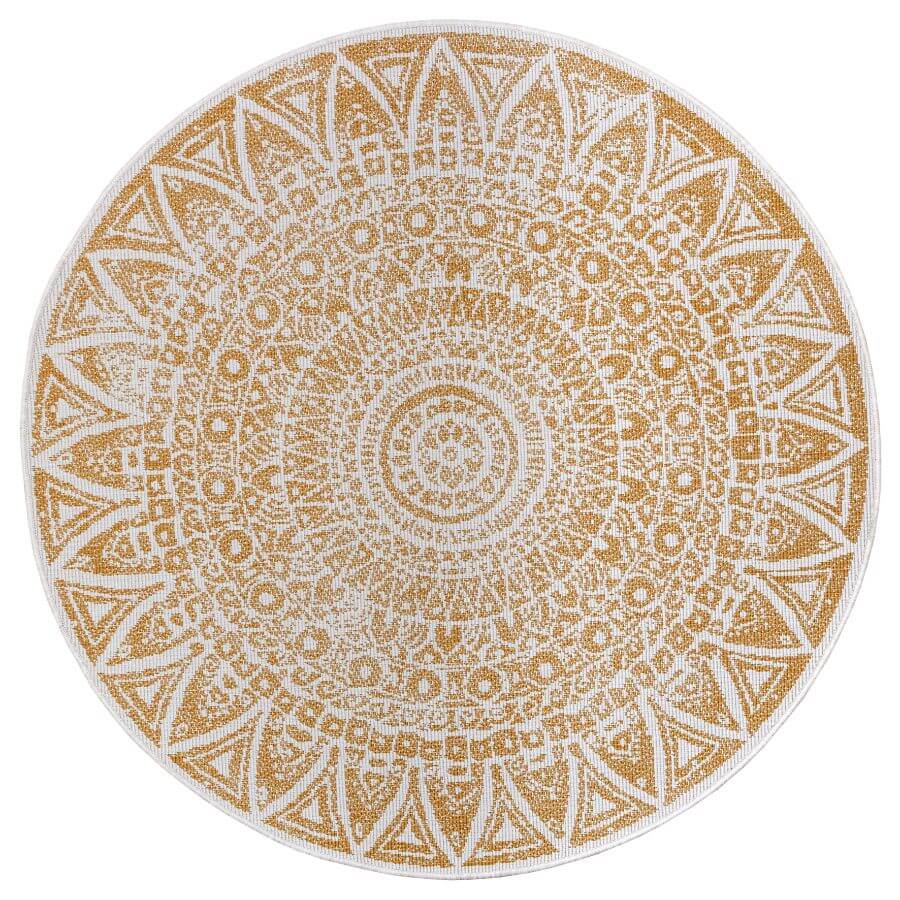 The Rugs Outdoor-Indoor Reversible Round Rug: Versatility