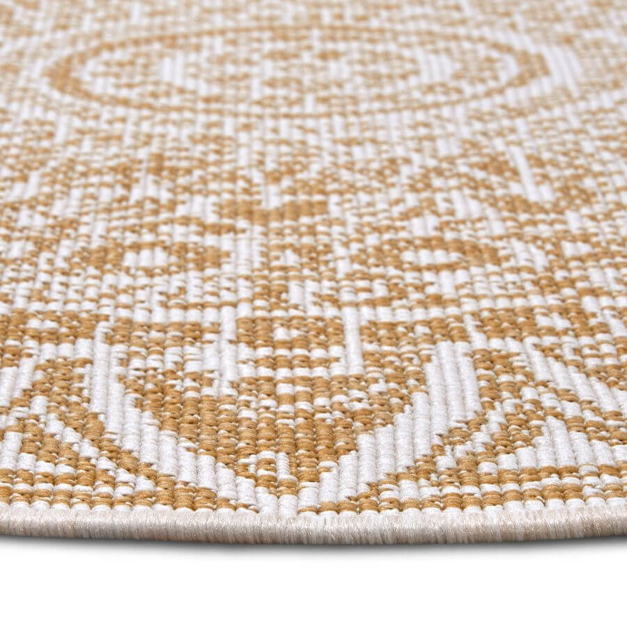 The Rugs Outdoor-Indoor Reversible Round Rug: Versatility
