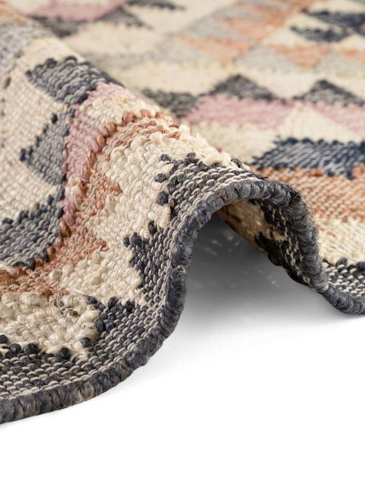 The Rugs Roya Afghan Kelim Rug – Parsa Cream Multicolour