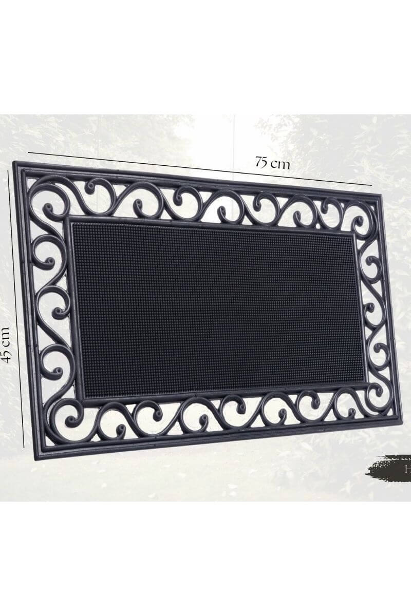 Mix Mats Doormat Cast Iron Design Rubber – 45x75 cm