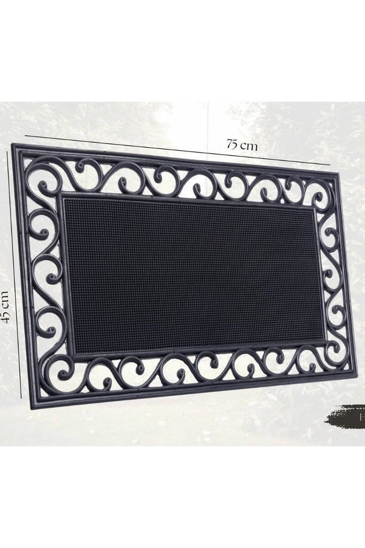 Mix Mats Doormat Cast Iron Design Rubber – 45x75 cm