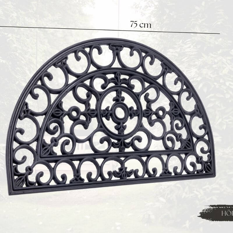 Mix Mats Doormat Cast Iron Design Rubber – 45x75 cm