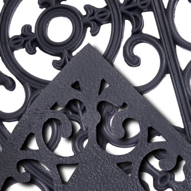 Mix Mats Doormat Cast Iron Design Rubber – 45x75 cm