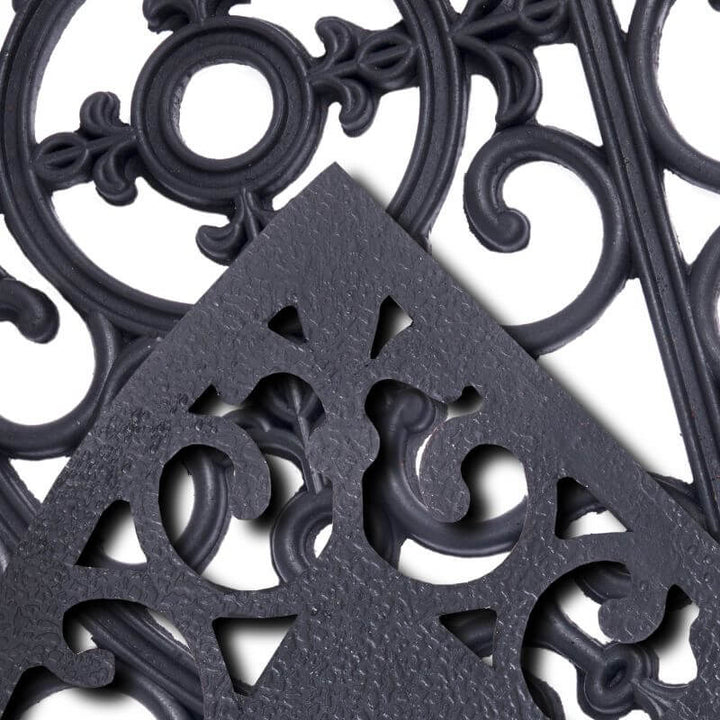 Mix Mats Doormat Cast Iron Design Rubber – 45x75 cm