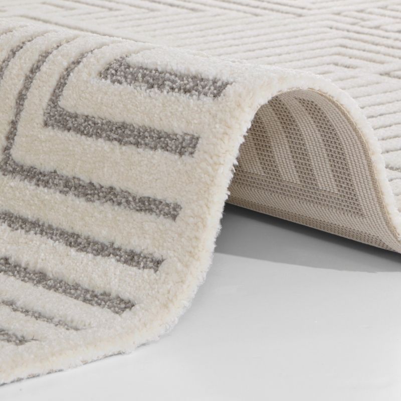 Soft Pile Rug with High-Low Texture
