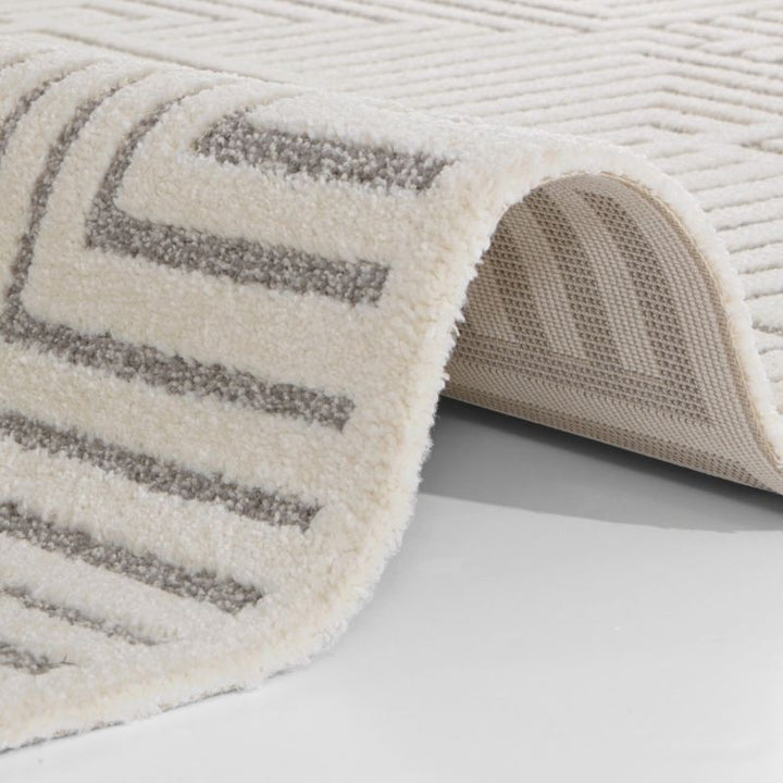 Soft Pile Rug with High-Low Texture
