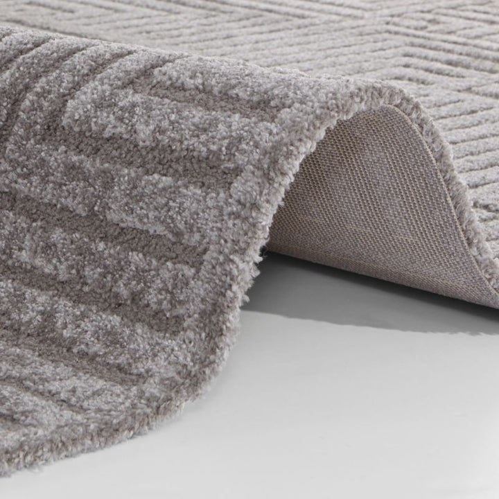 Soft Pile Rug with High-Low Texture