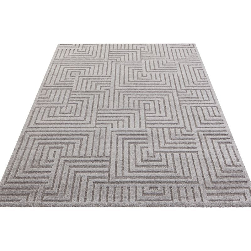 Soft Pile Rug with High-Low Texture