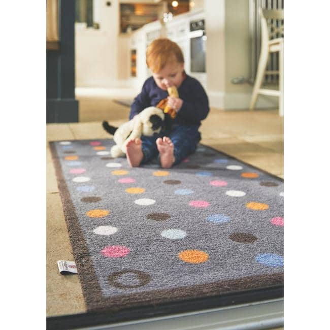 The Rugs Eco-Friendly Washable Dots Mat |Stylish & Practical