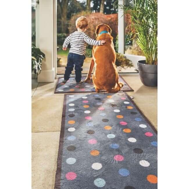 The Rugs Eco-Friendly Washable Dots Mat |Stylish & Practical