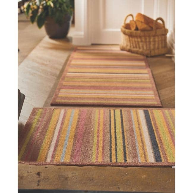 The Rugs Eco-Friendly Washable Striped Mat | Trap 95% Dirt