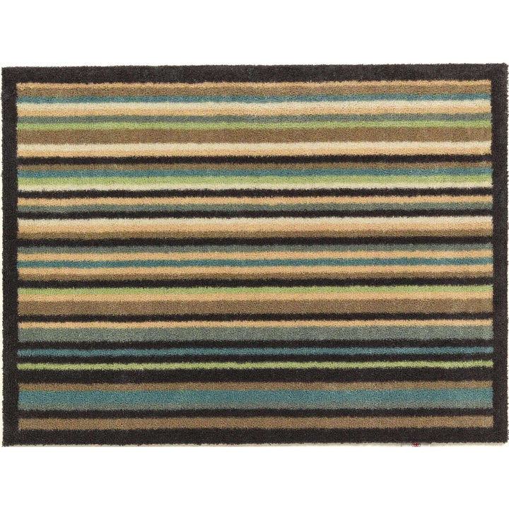 The Rugs Eco-Friendly Washable Striped Mat | Trap 95% Dirt