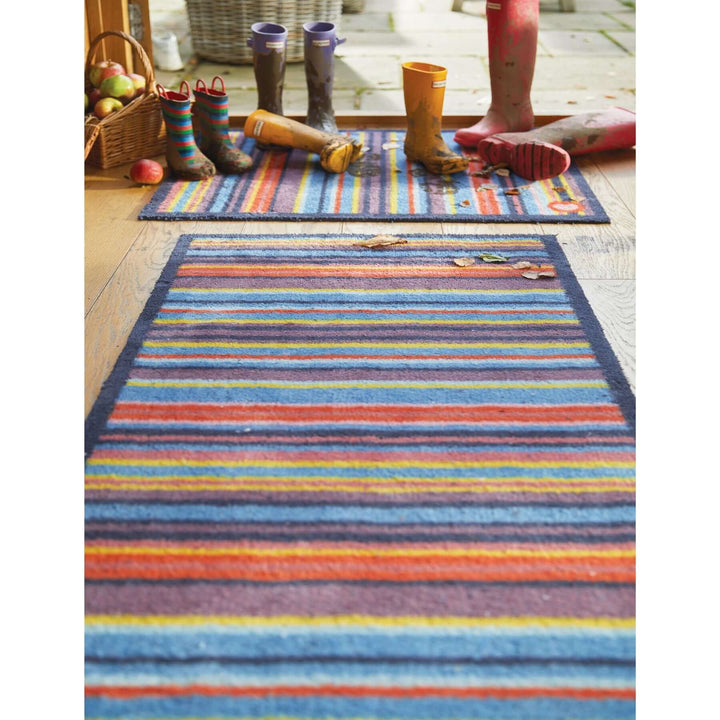 The Rugs Eco-Friendly Washable Striped Mat | Trap 95% Dirt