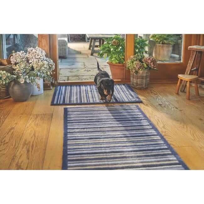 The Rugs Eco-Friendly Washable Striped Mat | Trap 95% Dirt