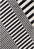 Ted Baker Stryve Woolen Rug Flux Black White