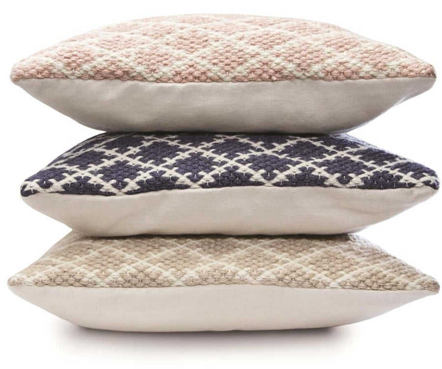 Trellis Design Woven Cushion |Eco-Friendly Comfort |The Rugs