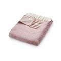 Woven Trellis Design Throw Rose