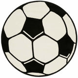 Design Velours Football Rug Round