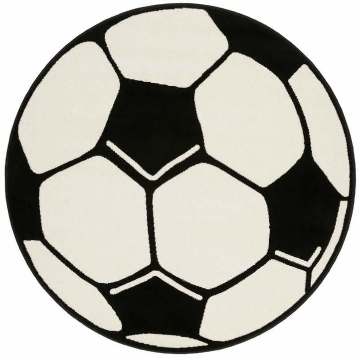 Design Velours Football Rug Round