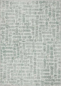 Eco-Washable Green Rug Abstract Design