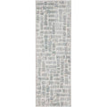 Eco-Washable Green Rug Abstract Design