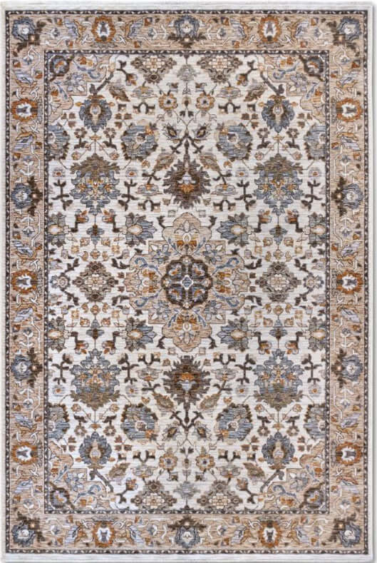 The Rugs Short-Pile Oriental Bordered Design Rug