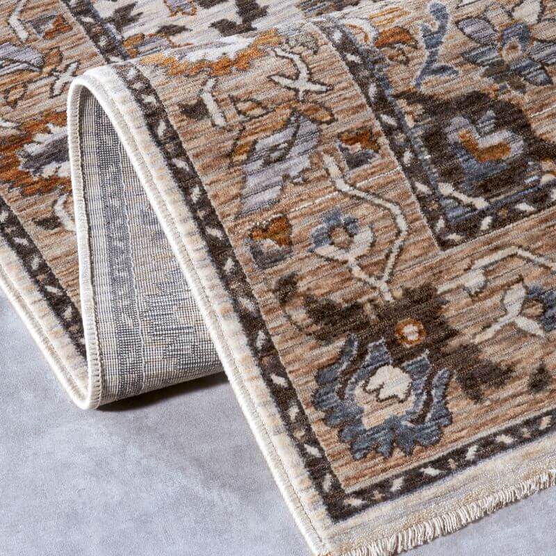 The Rugs Short-Pile Oriental Bordered Design Rug